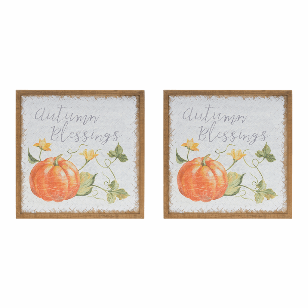 Autumn Blessing Pumpkin Sign (Set of 2) - Image 2