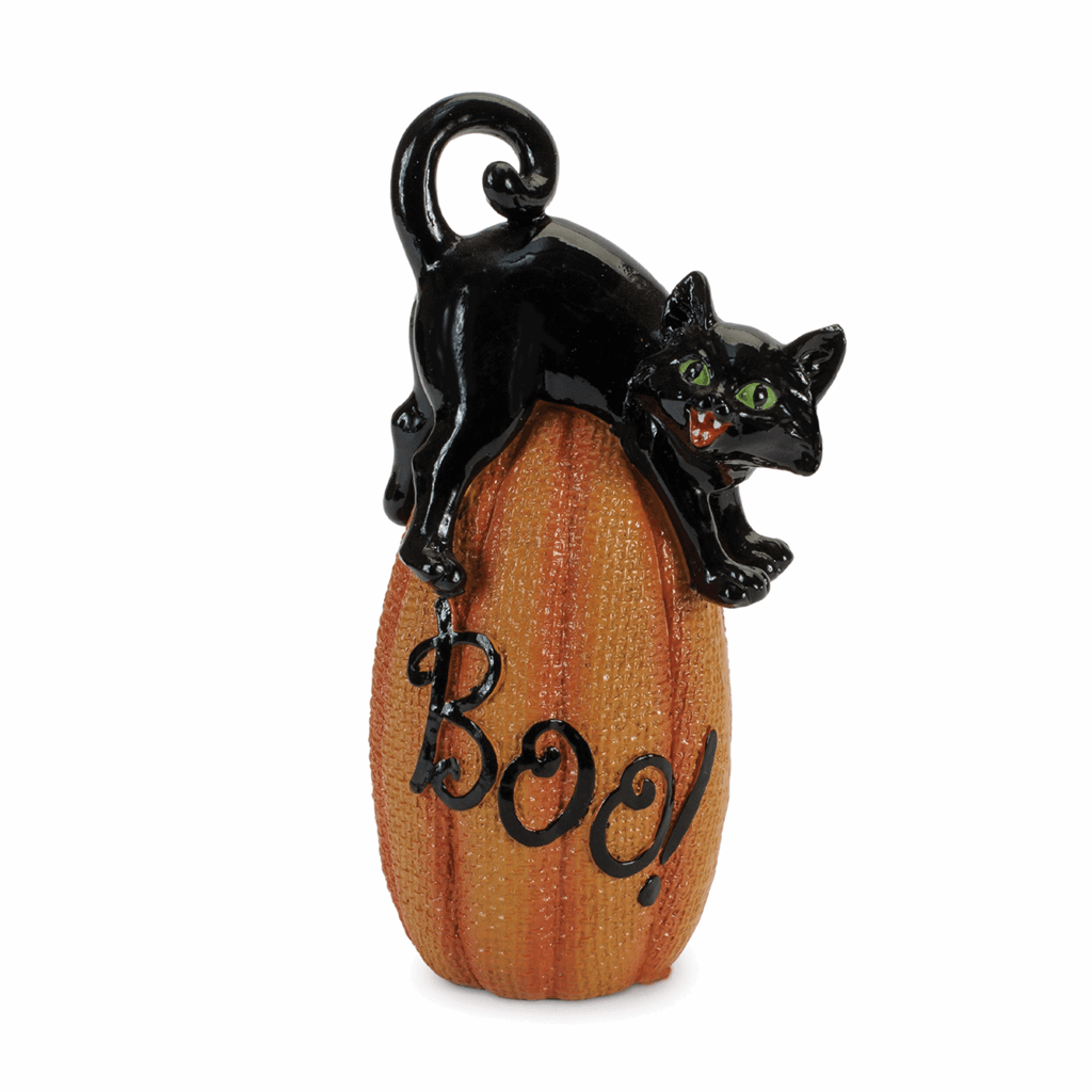 Black Cat on Pumpkin Figurine (Set of 3) - Image 5