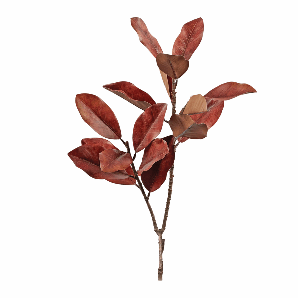 Fall Magnolia Leaf Spray (Set of 6) - Image 3