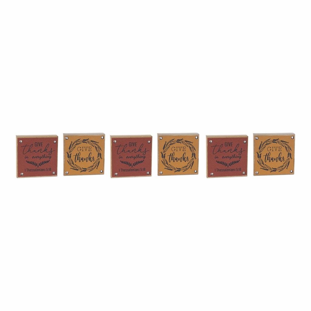 Give Thanks Harvest Sign (Set of 6) - Image 2