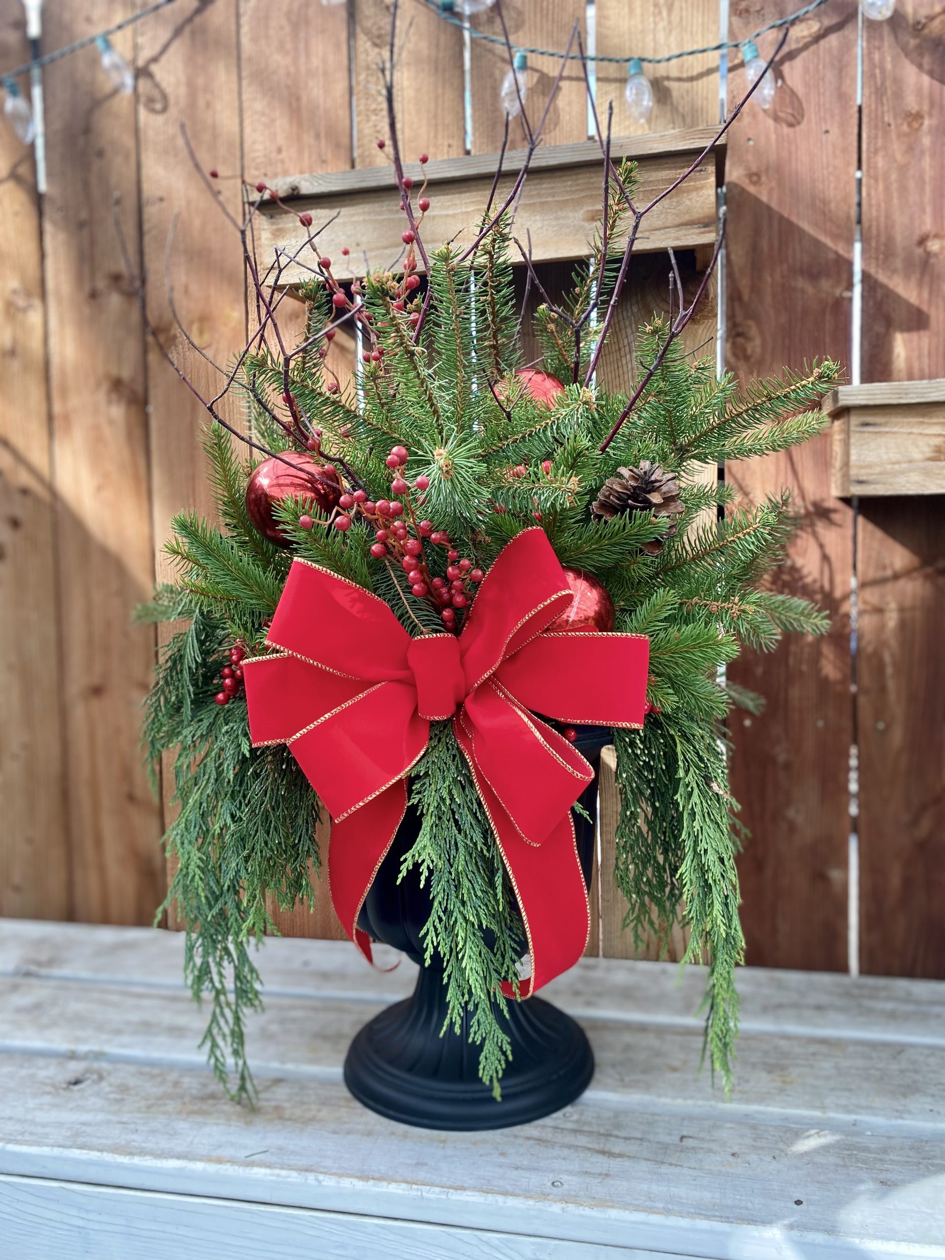 Holiday Porch Pot and BYOB - SOLD OUT