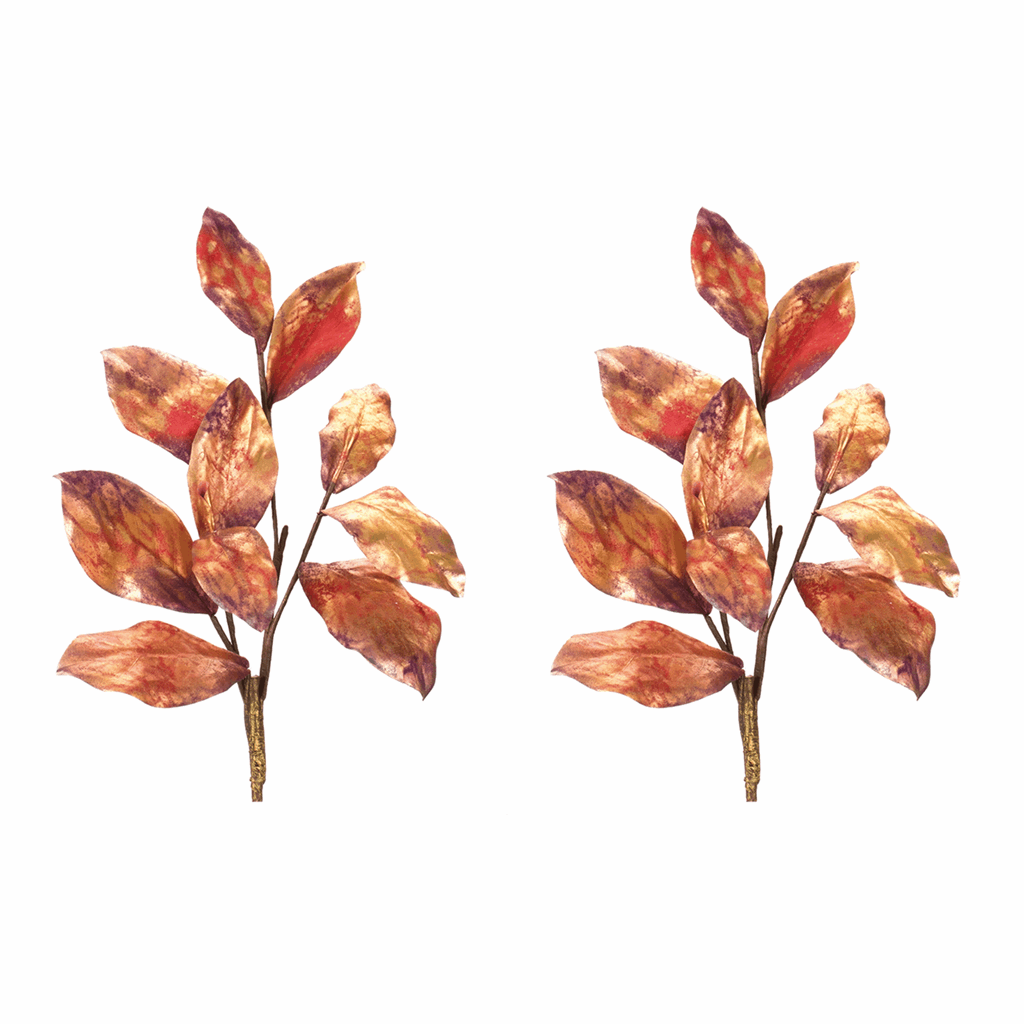 Metallic Harvest Leaf Spray (Set of 2) - Image 2