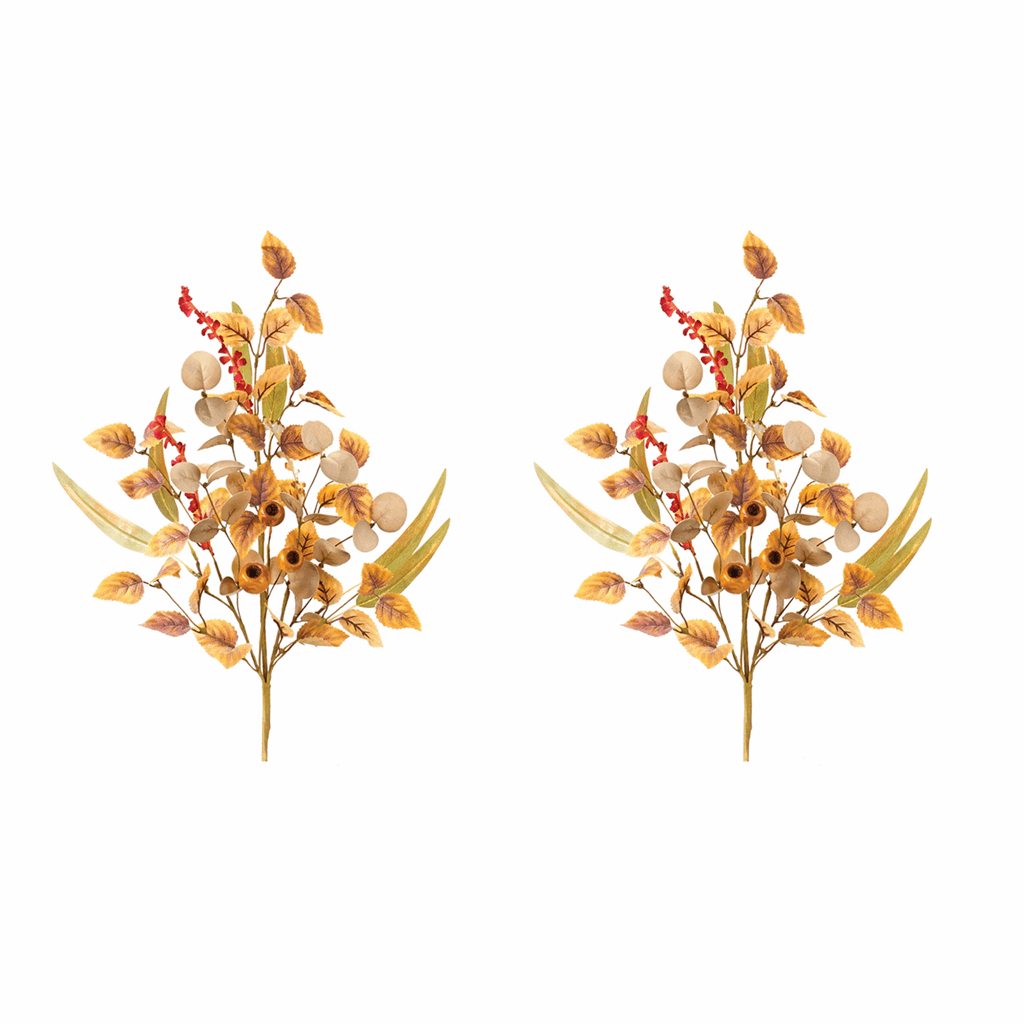 Mixed Fall Foliage Pod Spray (Set of 2) - Image 2