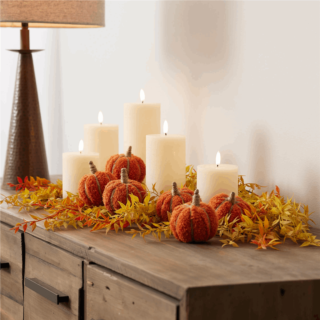Plush Fall Pumpkin Spray (Set of 2) - Image 3