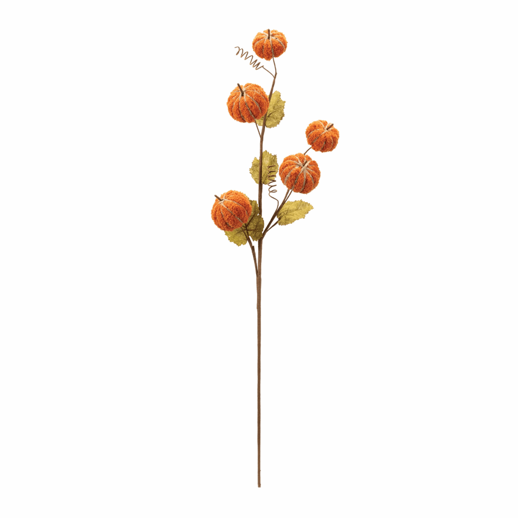 Plush Fall Pumpkin Spray (Set of 2) - Image 4