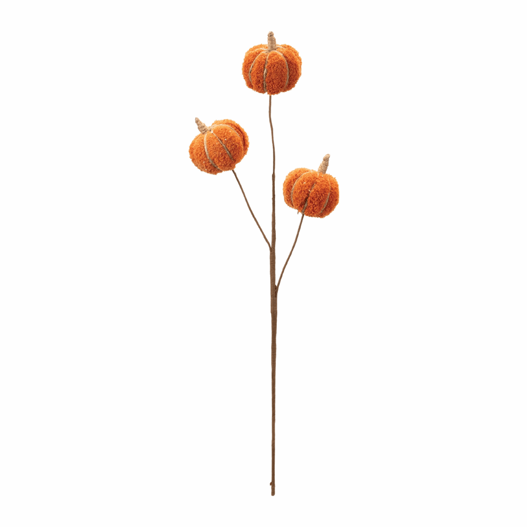 Plush Fall Pumpkin Spray (Set of 2) - Image 4