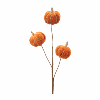 Plush Fall Pumpkin Spray (Set of 2)
