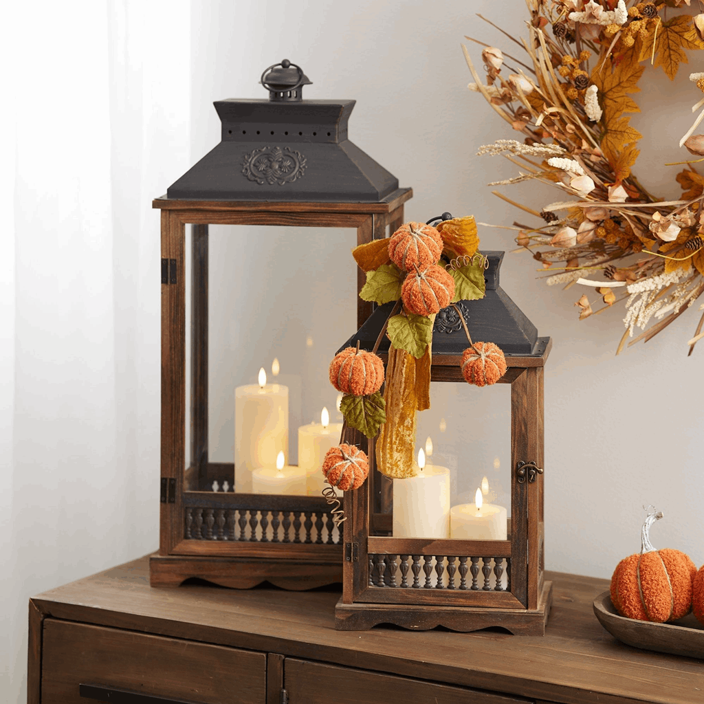 Plush Fall Pumpkin Spray (Set of 2) - Image 5