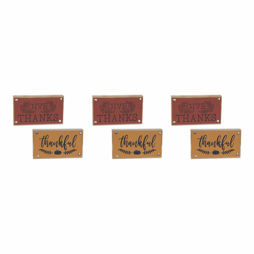 Thankful Harvest Sign (Set of 6) - Image 2