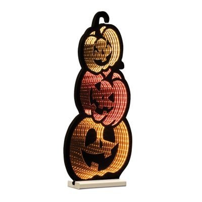 Triple Jack-o-Lantern Ekkolight 23"H