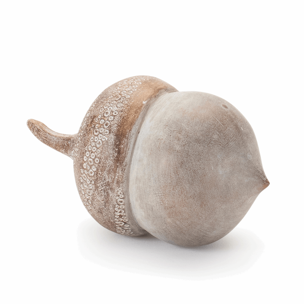 White Washed Etched Acorn (Set of 6) - Image 4